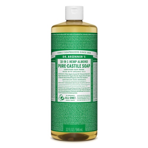 Dr Bronners Almond Castile Liquid Soap 946ml