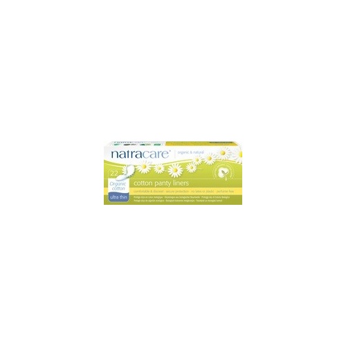 Natracare Organic Cotton Panty Liners - Ultra Thin - Pack of 22 - Natracare