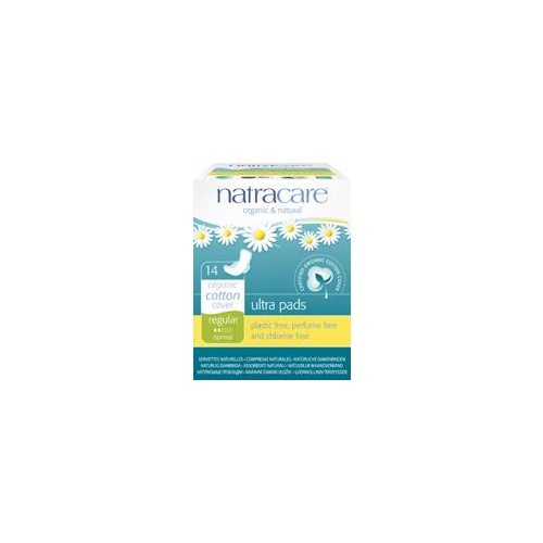 Natracare Organic Cotton Regular Ultra Pads With Wings (14 Pack)