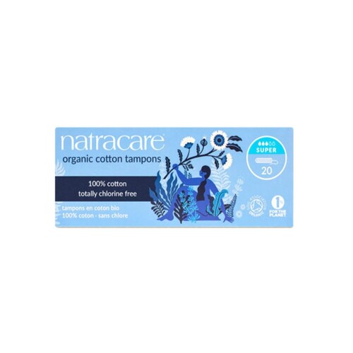 Natracare Organic Super Tampons 20 pack