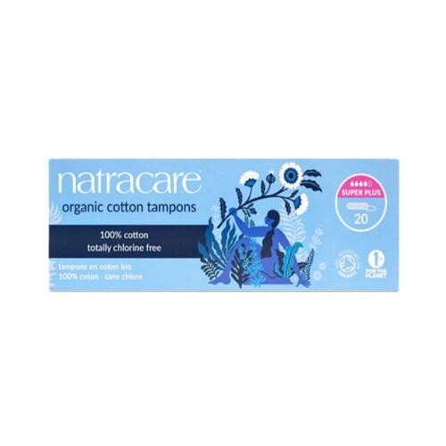 Natracare Organic Cotton Super Plus Tampons 20 pack