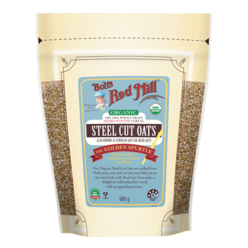 Bobs Red Mill Organic Steel Cut Oats 680g  {Golden Spurtle}