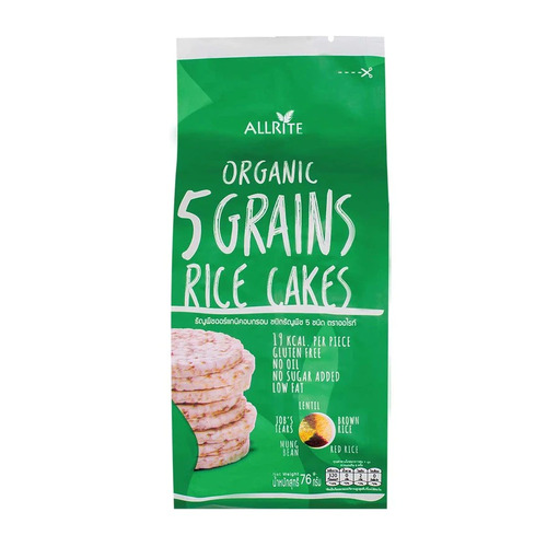Allrite Organic 5 Grains Rice Cakes 76g