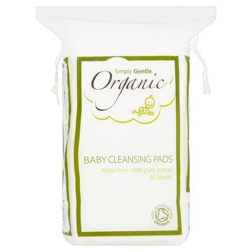 Simply Gentle Organic Baby Cleansing Pads (60 Pack)
