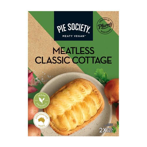 Pie Society Meatless Classic Cottage (2 Pack) 580g