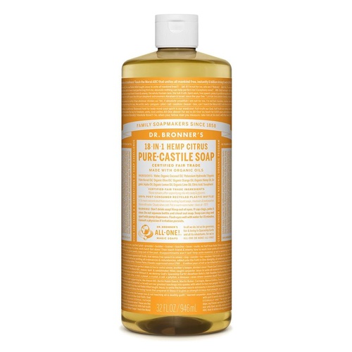 Dr Bronners Citrus Orange Castile Liquid Soap 946ml