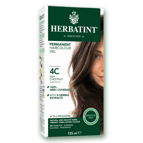 Herbatint Permanent Herbal Haircolour Gel Ash Chestnut  4C