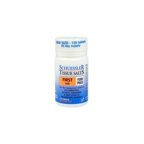 Schuessler Tissue Salts Ferr Phos: First Aid (125 Tablets)