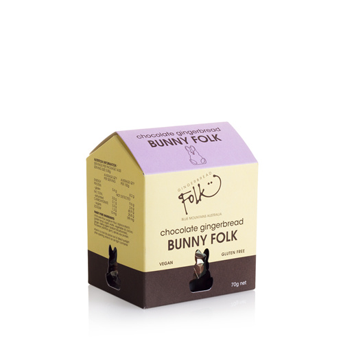 Gingerbread Folk Gluten Free Mini Folk Bunnies (Chocolate) Box 70g
