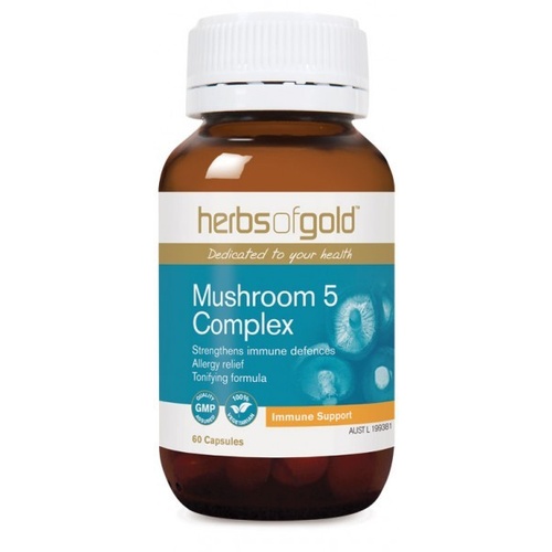 Herbs of Gold Mushroom 5 Complex - 60 caps