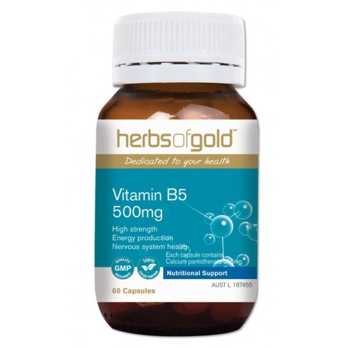 Herbs of Gold Vitamin B5 500mg - 60 caps