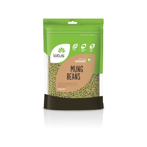 Lotus Organic Mung Beans 500g