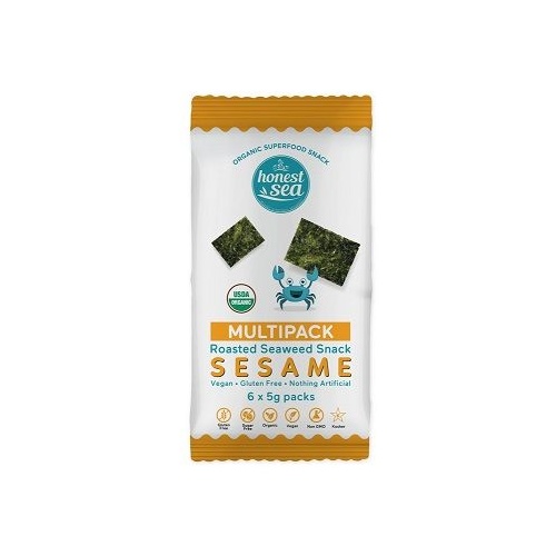 Honest Sea Roasted Seaweed Snack (Sesame) Multipack 6x5g