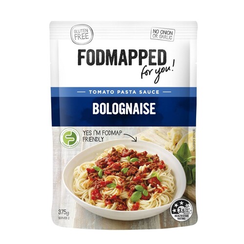 Fodmapped Gluten Free Tomato Pasta Sauce Bolognaise 375g