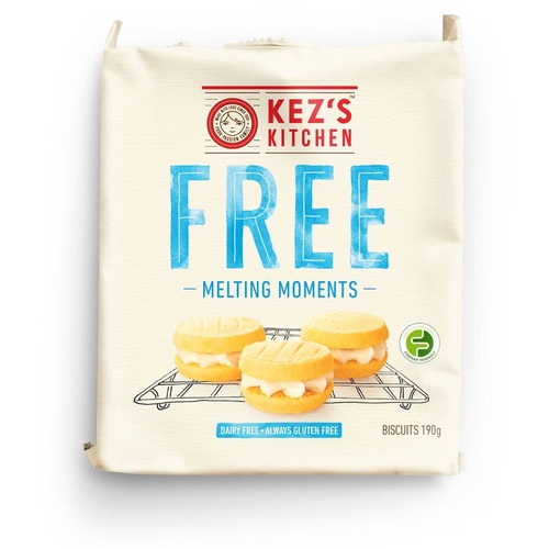 Kezs Kitchen Gluten Free Lemon Cream Melting Moments 190g