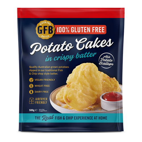 GF Battered Potato Cakes (6 Pack) 500g