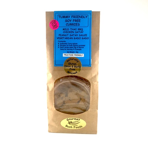 Gourmet Bush Foods Mild Thai BBQ Chicken Satay Flavour Base 60g (BLUE)