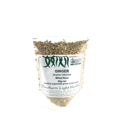 Southern Light Herbs  Ginger Milled Root Organic Tea - 50g