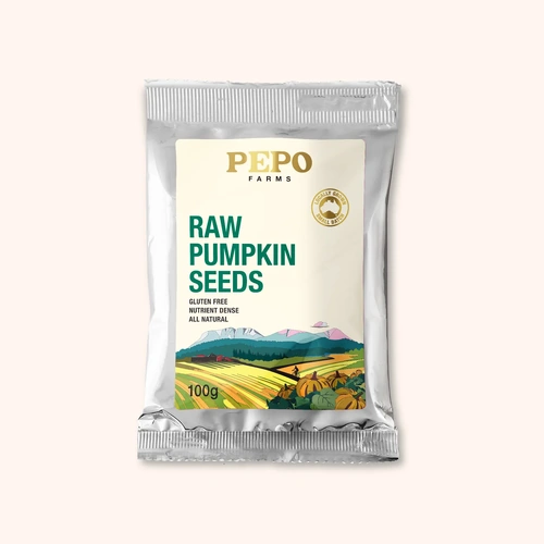 Pepo Farms Raw Natural Pumpkin Seeds 100g