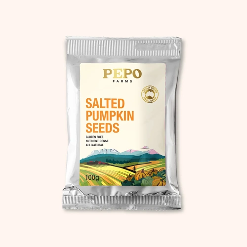 Pepo Farms Salted Pumpkin Seeds 100g