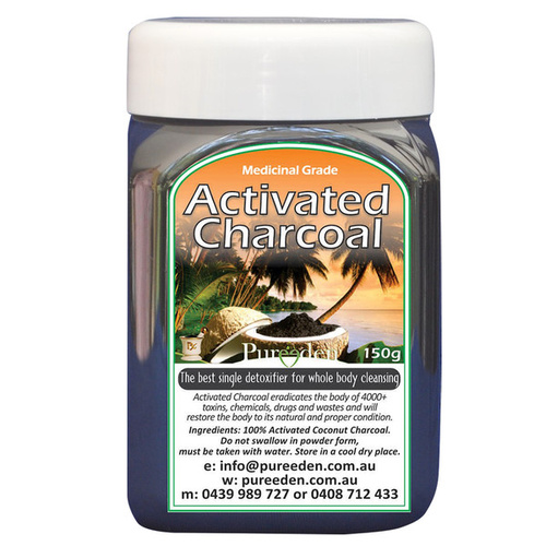 Pure Eden Activated Charcoal Powder 150g