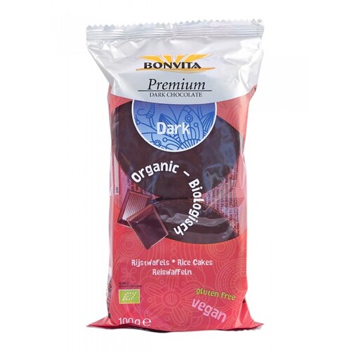 Bonvita Ricecakes with Dark Chocolate (6 Pack) 100g 