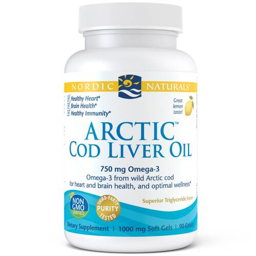 Nordic Naturals Arctic Cod Liver Oil Soft Gels 90c