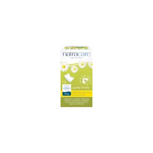 Natracare Organic Cotton Panty Liners - Long 16 Pack