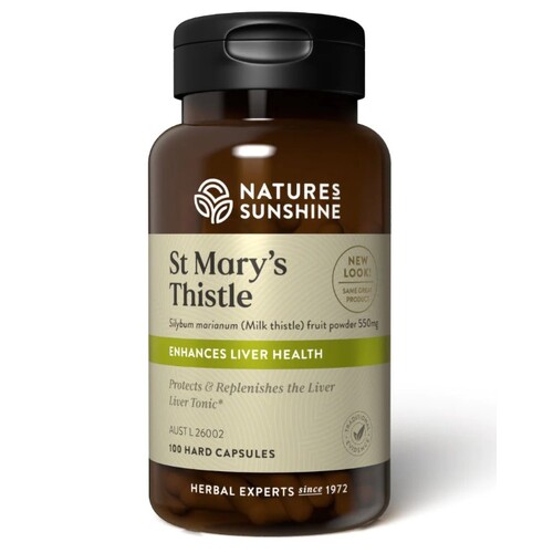Natures Sunshine St Mary's Thistle 100 Capsules 