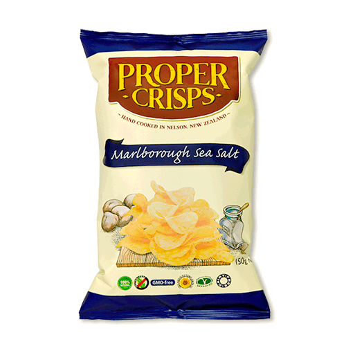 Proper Crisps Marlborough Sea Salt 150g