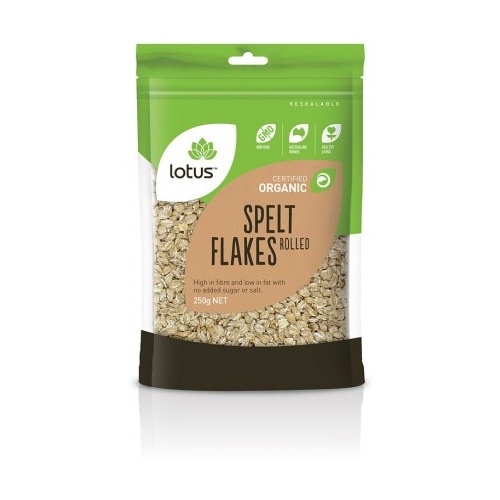 Lotus Organic Spelt Flakes Rolled 250g