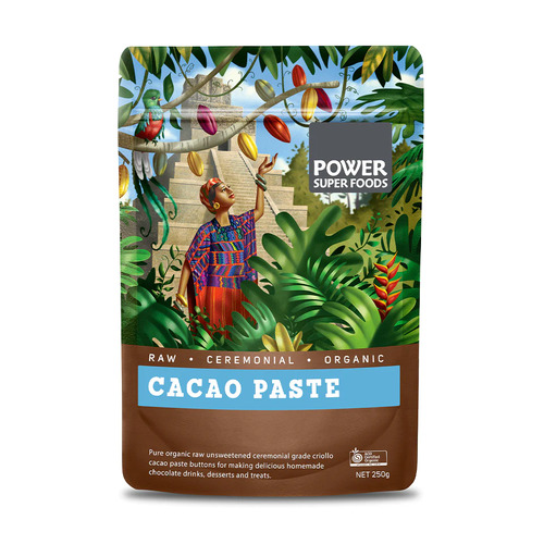 Power Super Foods Organic Ceremonial Cacao Paste 250g