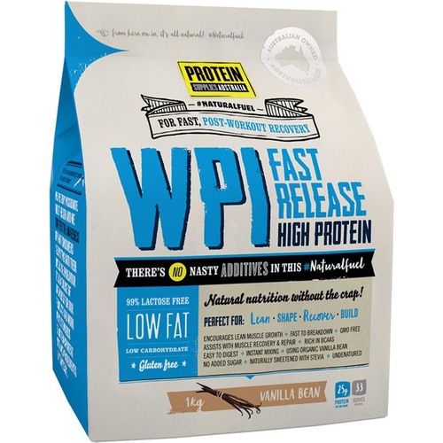 Protein Supplies Australia WPI Vanilla 1kg