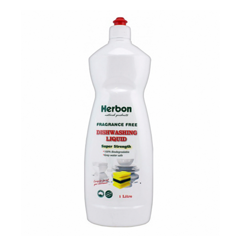 Herbon Dishwash Liquid Fragrance Free 1L