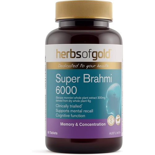 Herbs Of Gold Super Brahmi 6000 60t