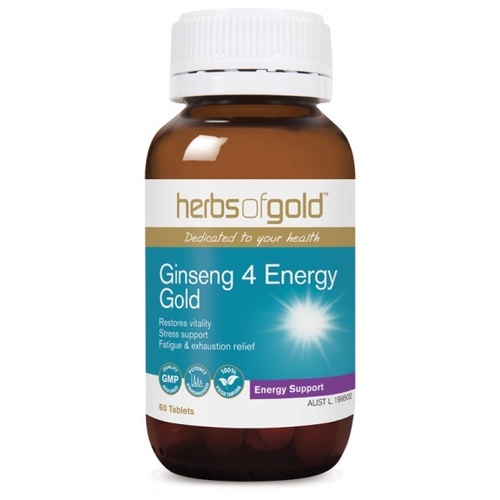 Herbs of Gold Ginseng 4 Energy Gold 60 tablets