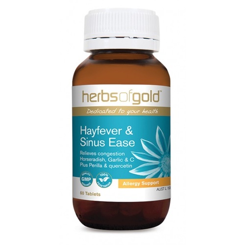 Herbs Of Gold Hayfever & Sinus Ease (60 Tablets)