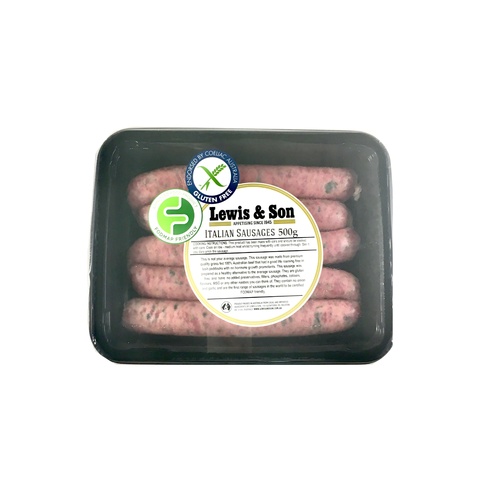 Lewis & Sons Italian Sausages 500g