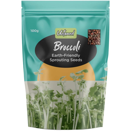 Untamed Health Earth Friendly Broccoli Sprouting Seeds 100g