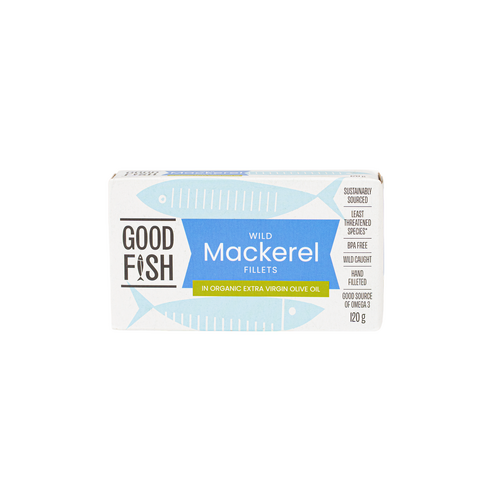 Good Fish Mackerel in Extra Virgin Olive Oil (Can) 120g