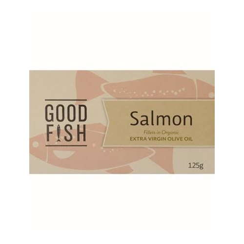 Good Fish Salmon Fillets in Extra Virgin Olive Oil (Can) 120g