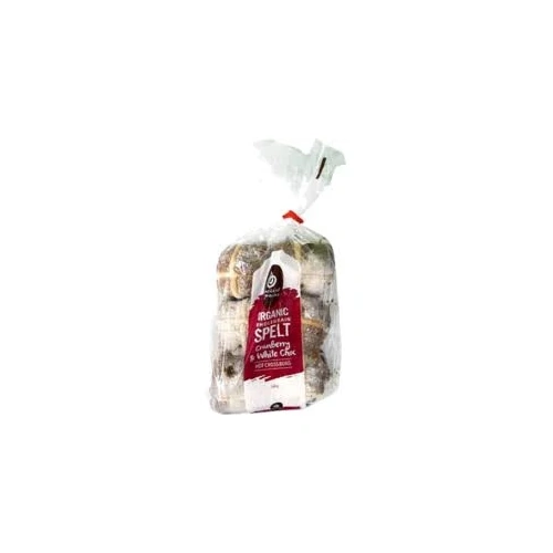 Ancient Grains Spelt Hot X Buns White Choc & Cranberry 540g