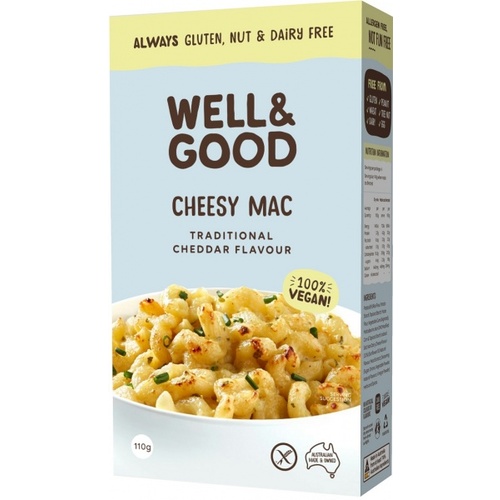 Well & Good Vegan Cheesy Mac (Traditional Cheddar) 110g