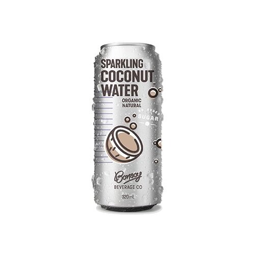 Bonsoy Sparkling Coconut Water Can (Natural) 320ml