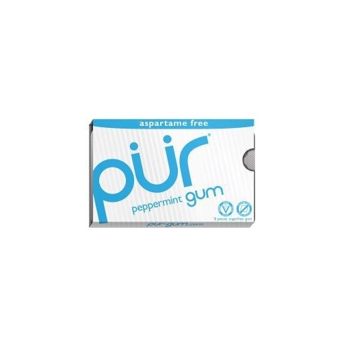 Pur Peppermint GUM Aspartame Free (9 Pieces) 12.6g