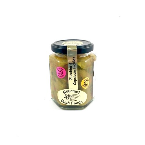 Gourmet Bush Foods Zucchini Capsicum Pickles 195g