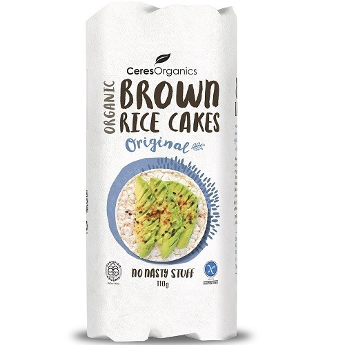 Ceres Organics Brown Rice Cakes Original 110g