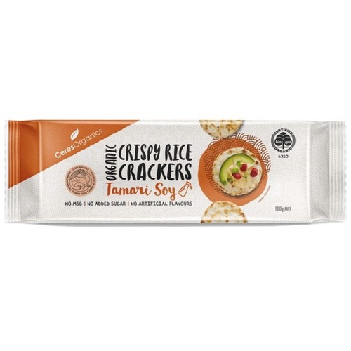 Ceres Organics Rice Crackers (Tamari Soy) 100g