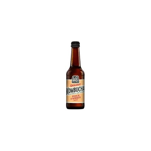 Lo Bros Kombucha Peach & Ginger 330ml