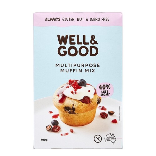 Well & Good Gluten Free Multi Purpose Muffin Mix 400g